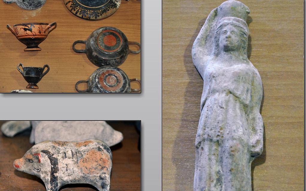 400 αρχαία αντικείμενα και πολλά θραύσματα έφερε στο φως η πυρκαγιά (vd)