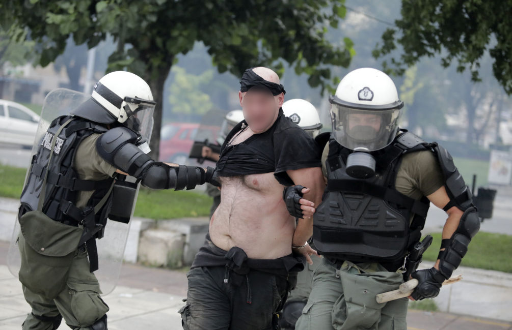 Τέσσερις προσαγωγές στα επεισόδια της Θεσσαλονίκης
