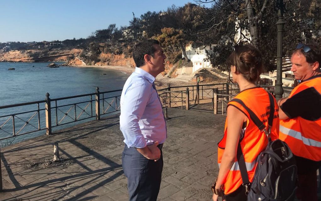Στα κρυφά ο Αλέξης Τσίπρας στο Μάτι (pics)