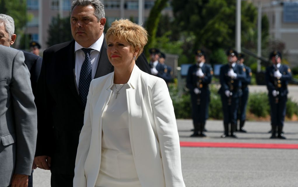 Στο πλευρό του Π. Καμμένου η Μαρία Κόλλια-Τσαρουχά