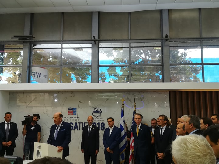 Τελέστηκαν τα εγκαίνια του αμερικανικού περιπτέρου στη ΔΕΘ (vd)