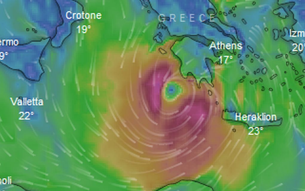 Παρακολουθήστε live την πορεία του Κυκλώνα