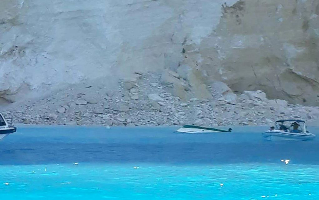 Νέες κατολισθήσεις στο Ναυάγιο μετά τον σεισμό στη Ζάκυνθο