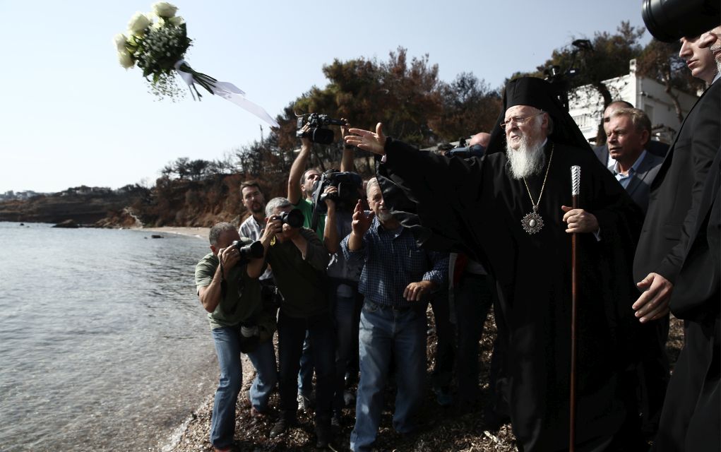 Στο Μάτι ο Οικουμενικός Πατριάρχης Βαρθολομαίος (pics)