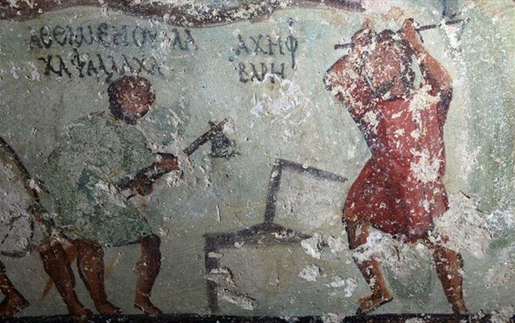 Ιορδανία: Εντοπίστηκε αρχαίο κόμικ σε τάφο του 1ου αιώνα μ.Χ. (pics)