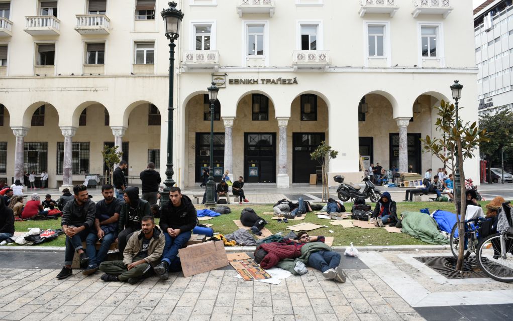 Μετατράπηκε σε hot spot η Πλατεία Αριστοτέλους (vd)