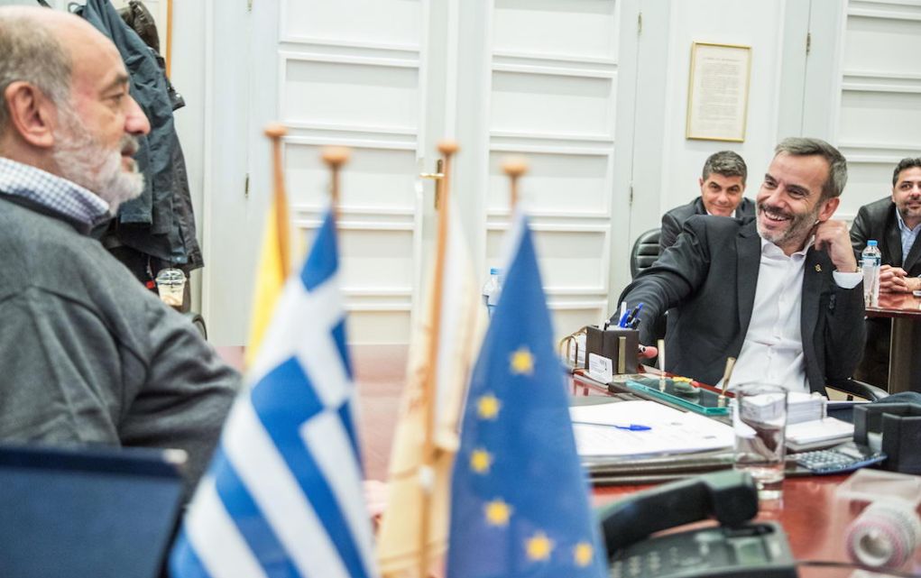 Συνάντηση Κ. Ζέρβα με τον πρόεδρο του ΕΕΘ Μ. Ζορπίδη