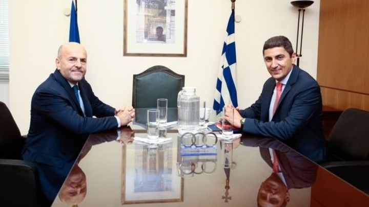 Συνάντηση Λ. Αυγενάκη με τον Γ. Αλαφούζο