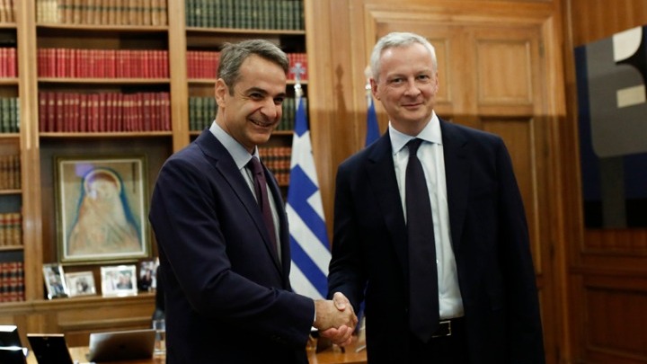 Συνάντηση Μητσοτάκη με τον Μπρουνό Λεμέρ