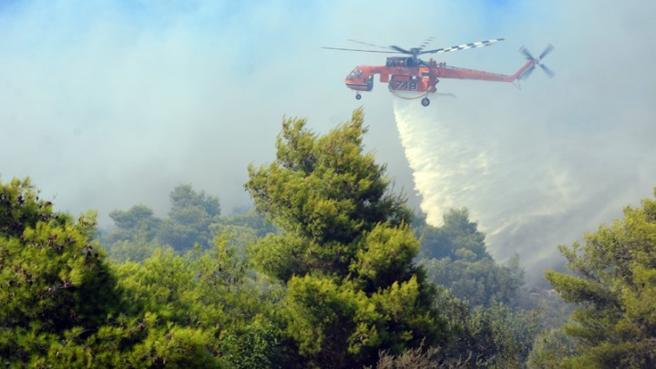 Φωτιά στην περιοχή των Καλαβρύτων