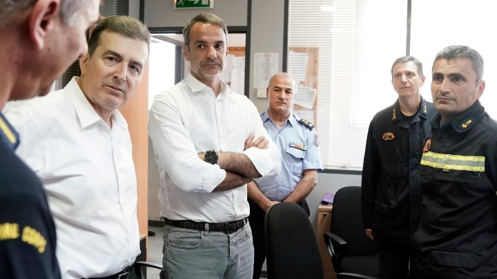 Στην Εύβοια ο Κυριάκος Μητσοτάκης