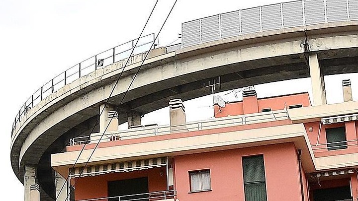 Χωρίς συντήρηση για 25 χρόνια τμήματα της γέφυρας της Γένοβας