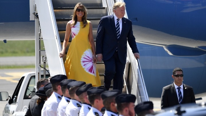 G7: Άφιξη του Ντόναλντ Τραμπ στο Μπιαρίτς