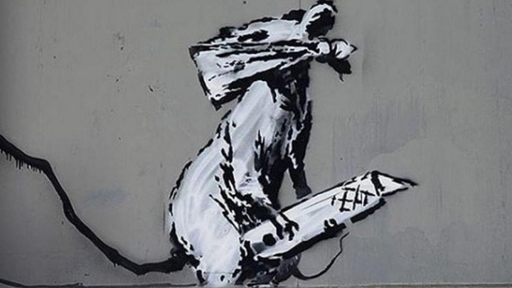 Ενας Banksy εκλάπη από το Κέντρο Πομπιντού