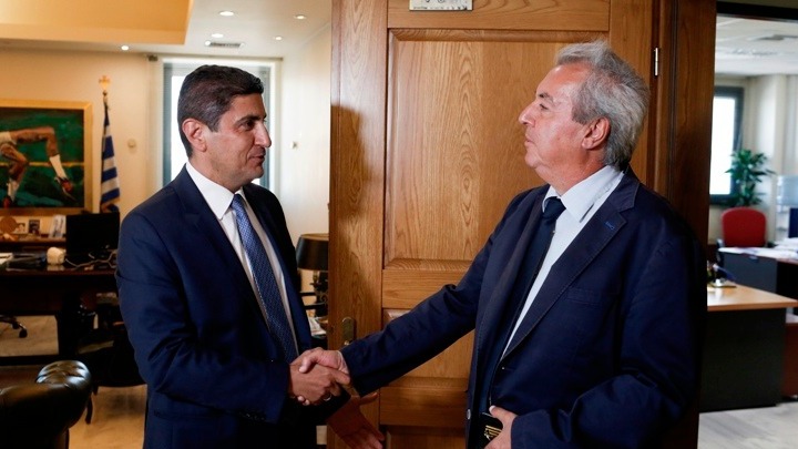 Συνάντηση Λ. Αυγενάκη με Β. Ασλανίδη
