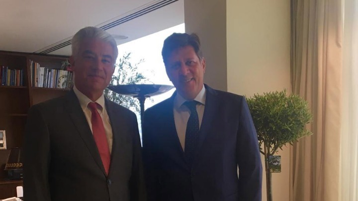 Συνάντηση του Μ. Βαρβιτσιώτη με Γερμανό πρέσβη
