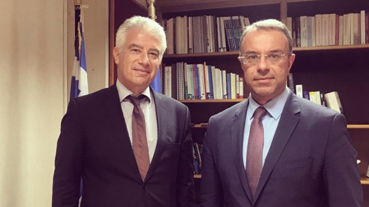 Συνάντηση Χρ. Σταϊκούρα με τον Γερμανό πρέσβη