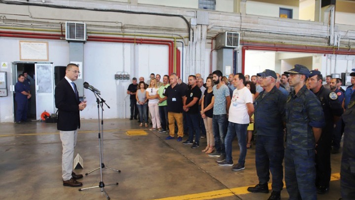 Επίσκεψη Α. Στεφανή στις αεροπορικές βάσεις Ανδραβίδας και Αράξου