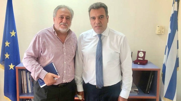 Συνάντηση Μάνου Κόνσολα με τον πρόεδρο της SkyExpress