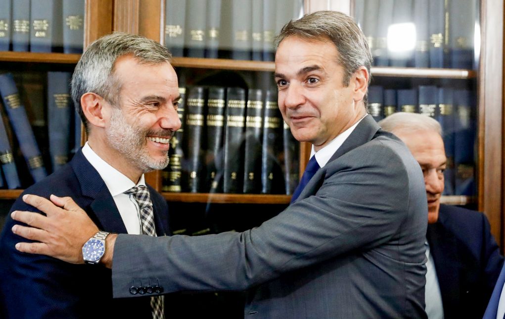 Σε εξαιρετικό κλίμα η συνάντηση Μητσοτάκη – Ζέρβα