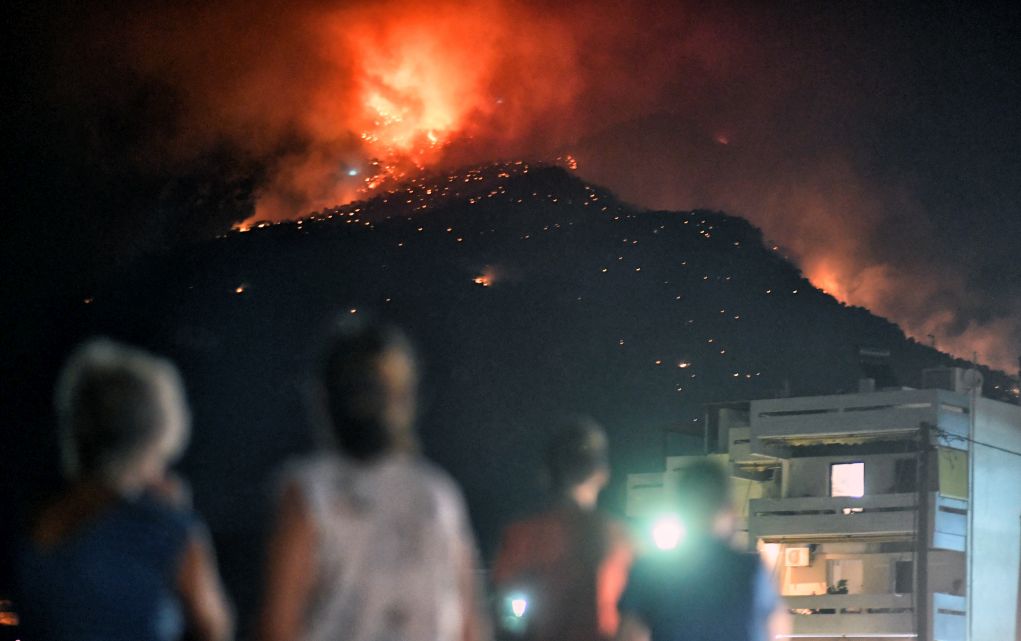 Πυρκαγιά σε εξέλιξη στη Μεσσηνία