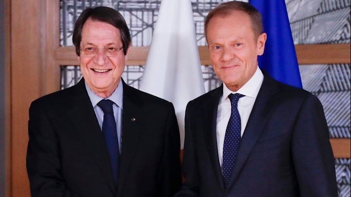 Ο Ν. Αναστασιάδης ενημέρωσε τον Ντ. Τουσκ για τη νέα παράνομη επέμβαση της Τουρκίας στην κυπριακή ΑΟΖ