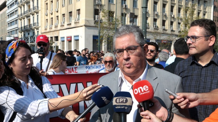 Συγκέντρωση ΠΑΜΕ-Δ. Κουτσούμπας: Να αποσύρει η κυβέρνηση το κατάπτυστο ν/σ