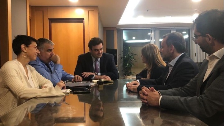 Συνάντηση Κυρ. Πιερρακάκη με τη CEO Europe Cluster του Ομίλου Vodafone, Serpil Timuray