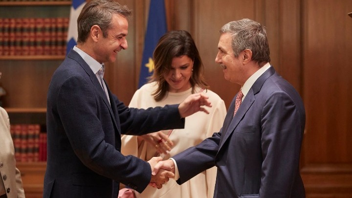 Συνάντηση του Κυρ. Μητσοτάκη με τον πρόεδρο του Ιδρύματος Ωνάση