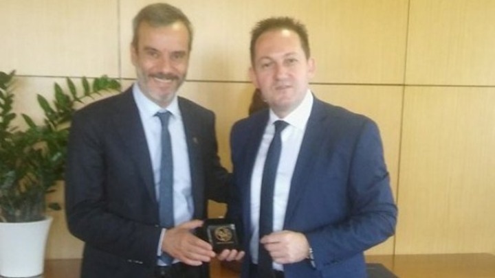 Συνάντηση του υφ.παρά τω Πρωθυπουργώ και κυβερνητικού εκπροσώπου Στ. Πέτσα με τον δήμαρχο Θεσσαλονίκης, Κ. Ζέρβα