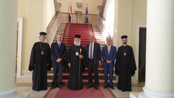 Θερμή υποδοχή στον Αντ. Διαματάρη από τον Πατριάρχη Αλεξανδρείας Θεόδωρο Β΄