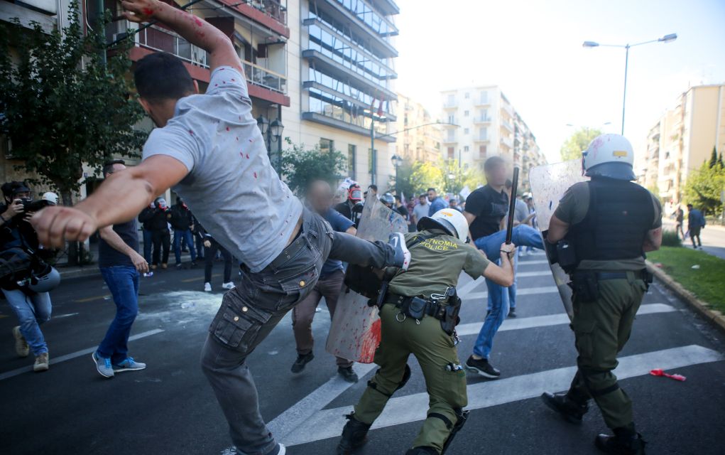 Επεισόδια με χημικά στην Αθήνα για την επίσκεψη Πομπέο