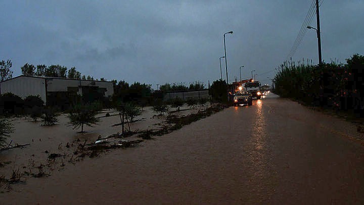 Έντονα πλημμυρικά φαινόμενα έπληξαν αγροτικές περιοχές στους Δήμους Καβάλας και Παγγαίου