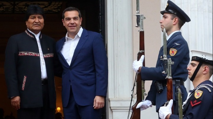 Επικοινωνία Αλέξη Τσίπρα με Έβο Μοράλες