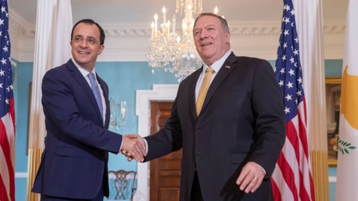 Τα «επόμενα βήματα» για την αναβάθμιση των σχέσεων Κύπρου-ΗΠΑ στη συνάντηση Χριστοδουλίδη-Πομπέο