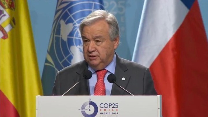 Γκουτέρες στην COP25: Ο κόσμος πρέπει να επιλέξει μεταξύ της “ελπίδας” και της “παράδοσης”