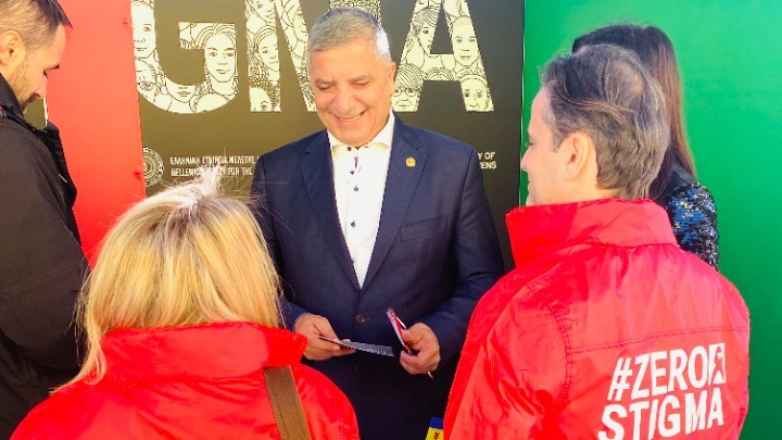 Στις δράσεις ευαισθητοποίησης του Συλλόγου Οροθετικών Ελλάδος ο περιφερειάρχης Αττικής, Γ. Πατούλης