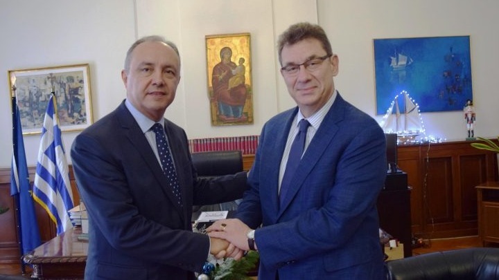 Συνάντηση του Θ. Καράογλου με τον CEO της Pfizer, Δρ. Αλμπερτ Μπουρλά