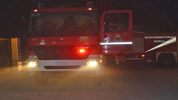 Φωτιά σε εργοστάσιο στην περιοχή της Κατερίνης