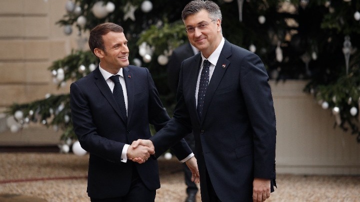 Η διεύρυνση της ΕΕ στο επίκεντρο της συνάντησης του Κροάτη πρωθυπουργού με τον Γάλλο Πρόεδρο