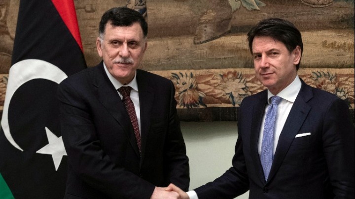 Ολοκληρώθηκε στην Ρώμη η συνάντηση του Τζουζέπε Κόντε με τον Φαγιέζ Αλ Σάρατζ