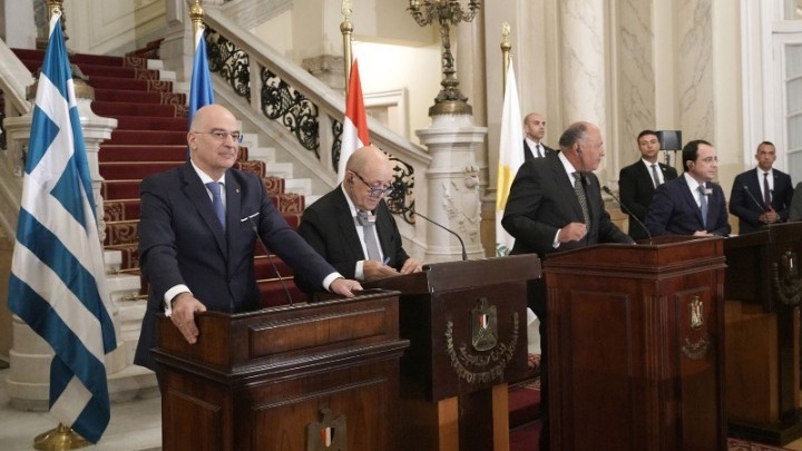 Πενταμερής ΥΠΕΞ Ελλάδας, Αιγύπτου, Κύπρου, Ιταλίας και Γαλλίας: Άκυρα και χωρίς ισχύ τα μνημόνια Τουρκίας-Σάρατζ