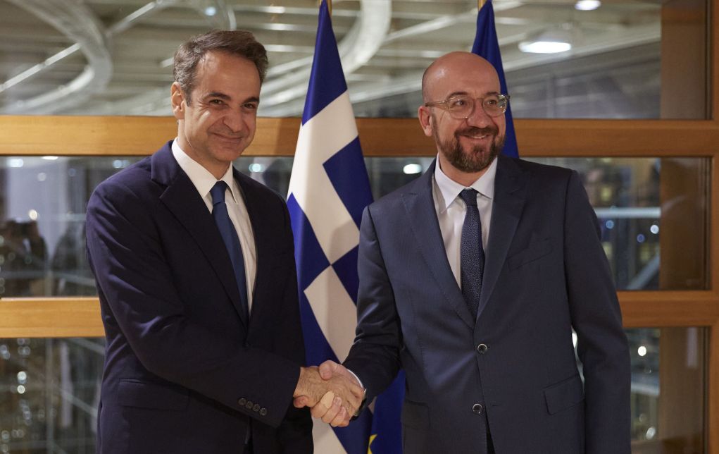 Συνάντηση Μητσοτάκη με τον πρόεδρο του Ευρωπαϊκού Συμβουλίου