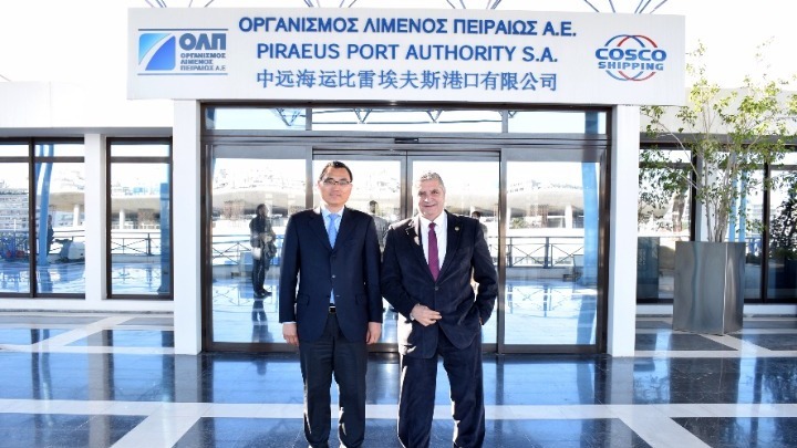 Συνάντηση του Γ. Πατούλη με τον πρόεδρο του ΟΛΠ, Γιου Ζενγκάνγκ