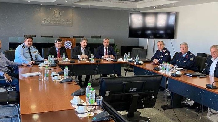 Συνάντηση του δημάρχου Κ.Ζέρβα με τον υπουργό Προστασίας του Πολίτη Μ.Χρυσοχοϊδη