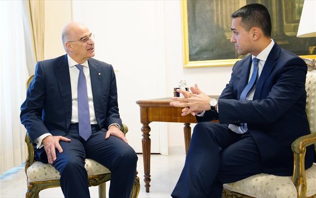Συνάντηση Δένδια – Ντι Μάιο με φόντο τις γεωπολιτικές εξελίξεις