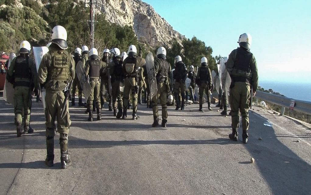 Μυτιλήνη: Αναχώρησαν οι αστυνομικές δυνάμεις
