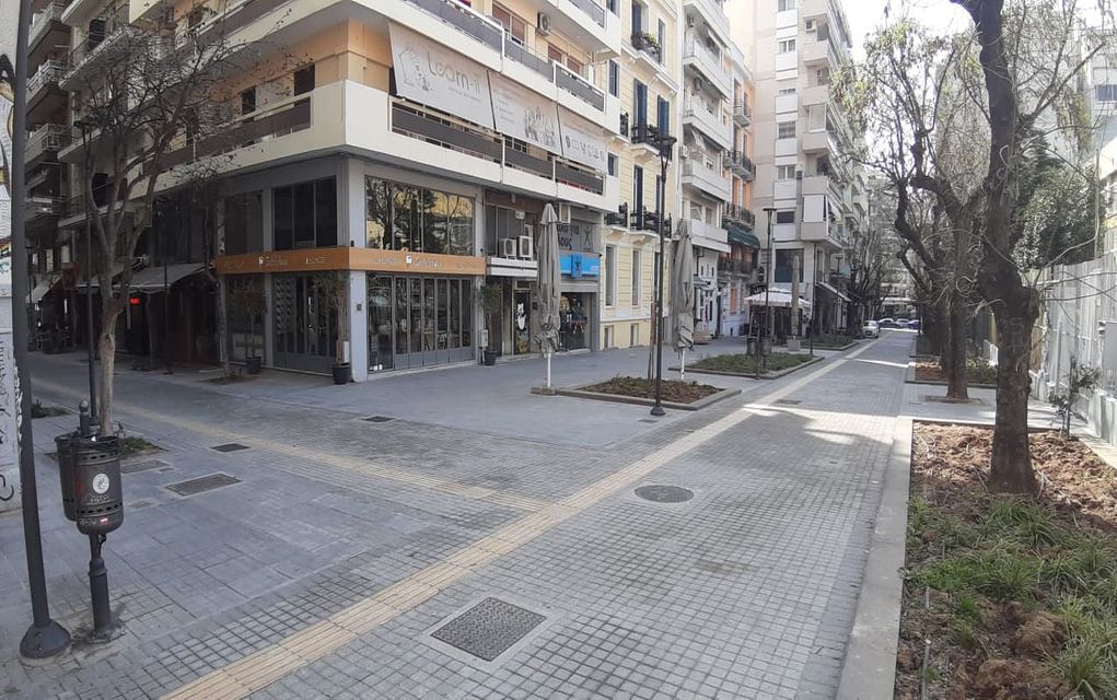 Θεσσαλονίκη: Έρημο το κέντρο λόγω κορονοϊού (pics)