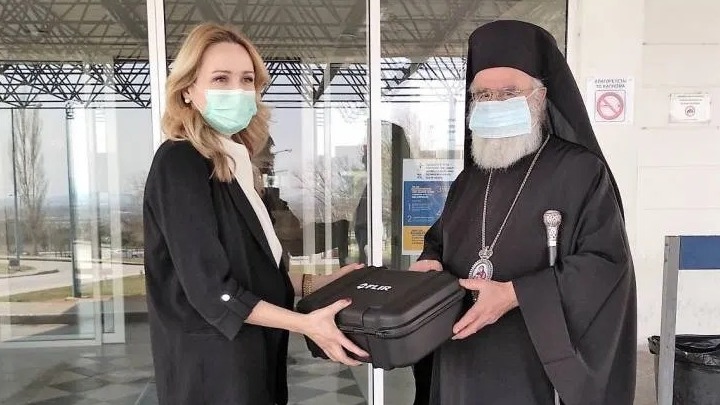Η Ιερά Μητρόπολη Ξάνθης παρέδωσε θερμική κάμερα στο νοσοκομείο της πόλης
