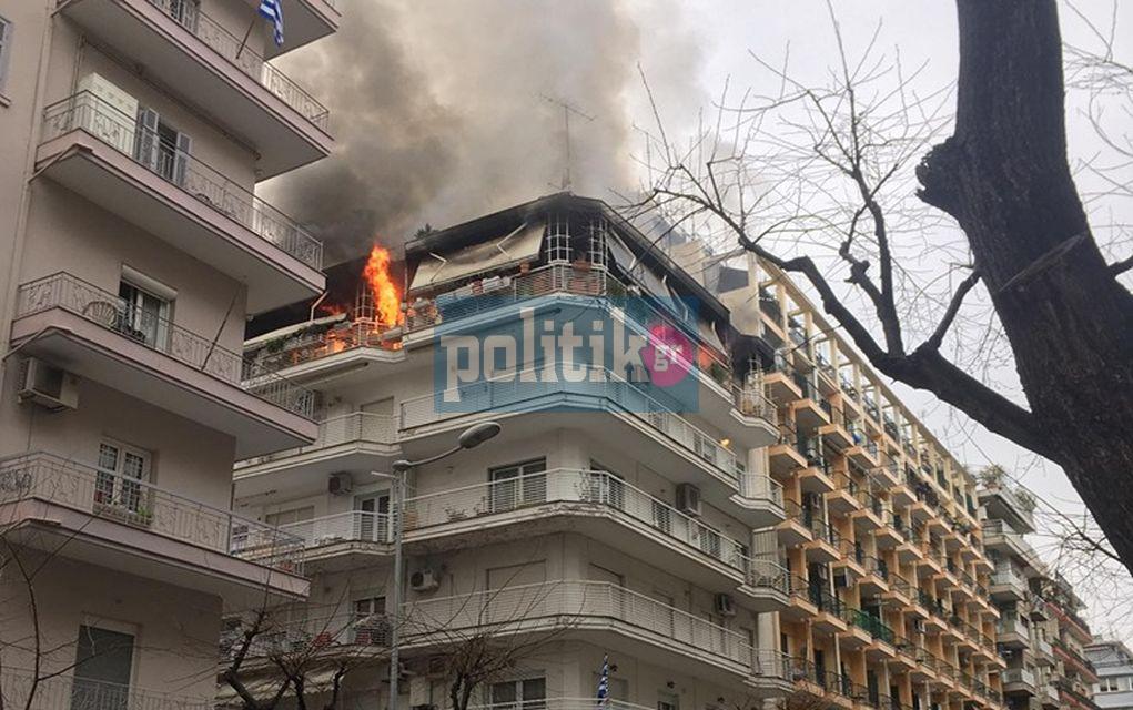 Θεσσαλονίκη: 2 ηλικιωμένοι νεκροί από φωτιά (vds)
